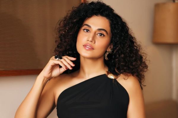 Taapsee Pannu Turns Up the Heat in Bold Black Cut-Out Glam Look