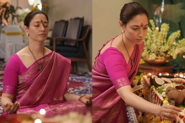 Tamannaah Bhatia’s Spiritual Puja Photos Go Viral: Inside Her Divine Linga Bhairavi Celebration