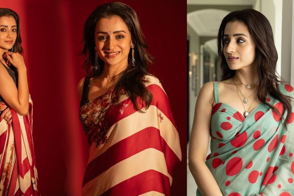 Trisha: சேலையில் வீடு கட்டும் சுகர் பேபி த்ரிஷா.. மாராப்புக்கு தனி கவனம்.. ரசிகர்கள் பாவமில்லையா?