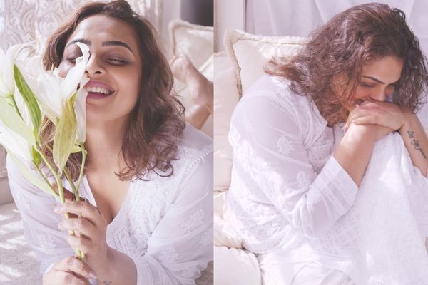 Timeless Beauty: Shilpa Shirodkar’s Peaceful White Ensemble Photos Go Viral