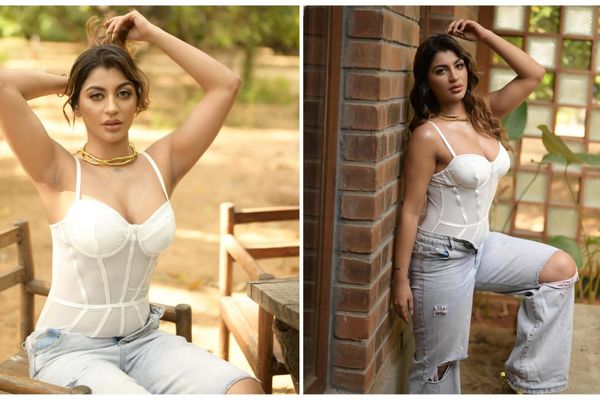 Yashika Aannand Sets Bold Fashion Goals in Corset and Denim – Fierce, Fearless, and Fabulous