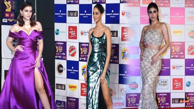 Ananya Pandey, Kriti Sanon and Mouni Roy at 22nd Zee Cine Awards 2024