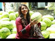 'ವಿಕಲಚೇತನ ಟ್ರಸ್ಟ್'ಗಾಗಿ ಕಲ್ಲಂಗಡಿ ಹಣ್ಣು ಮಾರಿದ ನಟಿ ಮಾನ್ವಿತಾ ಹರೀಶ್