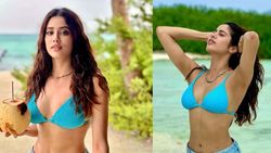 जान्हवी कपूर ने समुद्र किनारे फ्लॉन्ट किया फिगर, ब्रालेट टॉप और स्कर्ट में लगीं Stunning