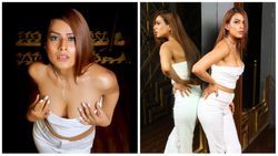 Nia Sharma ने पहना डीप नेक टॉप और फिर ऊपर से देने लगी झुक-झुककर पोज, मच गया बवाल!