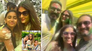 बच्चन परिवार की होली ने हिलाया इंटरनेट, ऐश्वर्या - अभिषेक बच्चन ने जमकर खेला रंग, ऐसी हो गई आराध्या की हालत