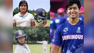 छोटे 'सूर्यवंशी' का धमाका.. 10 साल की उम्र में वैभव सूर्यवंशी के भाई ने जड़ी सेंचुरी, सुर्खियों में आशीर्वाद छोटे 'सूर्यवंशी' का धमाका.. 10 साल की उम्र में वैभव सूर्यवंशी के भाई ने जड़ी सेंचुरी, सुर्खियों में आशीर्वाद