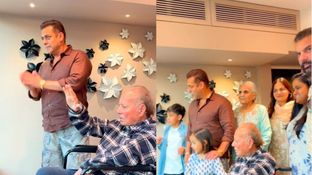 Eid 2026: Salman Khan With Dad Salim Greets Fans From Bullet Proof Glass After His Hospital Discharge