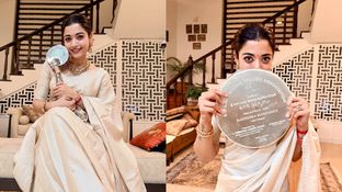 திருமணம் முடிந்த கையோடு விருது.. கமலிடம் ஆசீர்வாதம்.. நெகிழ்ந்துபோன புது பொண்ணு ராஷ்மிகா மந்தனா