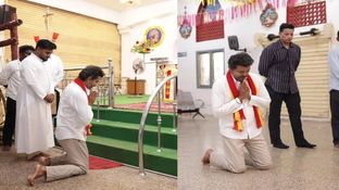 Knee Cap போட்டு சர்ச்சில் மண்டியிட்டாரா விஜய்?.. இது வேறயா?.. பிரபலம் போட்டு தாக்கிட்டாரு