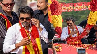 கொஞ்சம் மிஸ் ஆகிருந்தா அவ்வளவுதான்.. முகமே போயிருக்கும்.. விஜய் மீது மோதிய ட்ரோன்