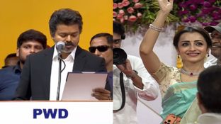 తమిళనాడు సీఎంగా విజయ్ ప్రమాణ స్వీకారం.. స్పెషల్ అట్రాక్షన్&zwnj;గా త్రిష