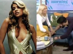 एक्ट्रेस की स्कर्ट उठाने लगा, सबके सामने ऐसी हरतक, देखें Video वायरल