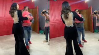 Video: ईद पर बैकलैस ड्रेस में हसीना ने काट दिया केक, कुरैशी गर्ल पलटी तो दिख गए अंदर के कपड़े 