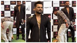 Khesari Lal Yadav के सामने डॉग को बेरहमी से घसीटती रही महिला, VIDEO देख भड़के लोग बोले- ‘ये कैसा बर्ताव है?'