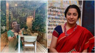  വീണ്ടും ചില്ലിലൂടെ  മകന്റെ ചിത്രം പകർത്തി സുഹാസിനി, ഒപ്പം  സന്തോഷ വാർത്തയും