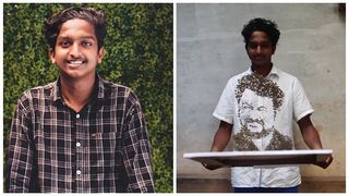 കല്ല് കൊണ്ട് വിസ്മയം തീർത്ത് രോഹിത്; 6 സെക്കന്‍ഡിൽ വായുവില്‍ വിരിയുന്ന മോഹൻലാൽ ചിത്രത്തെ കുറിച്ച് താരം