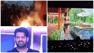 അവിടെ 'തീയിടൽ', ഇവിടെ അനുഷ്ക ഷെട്ടിയുടെ ബിക്കിനി രം​ഗം; ആഘോഷത്തിമർപ്പിൽ പ്രഭാസ് ആരാധകർ 