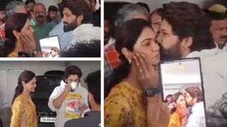 അറസ്റ്റിന് മുന്‍പ് ഭാര്യയെ ചേര്‍ത്ത് പിടിച്ച് അല്ലു അര്‍ജുന്റെ മുത്തം; നടന്റെ ശക്തിയായി എന്നും സ്‌നേഹ റെഡ്ഡി 
