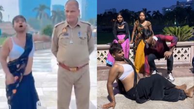 Viral Video: रील के नाम पर बेशर्मी की हदें पार, पुलिस के सामने औरतों के अंडरगार्मेंट पहन शख्स ने की गंदी हरकत