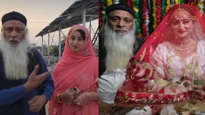 60 साल के चचा का बुढ़ापे में फूटा रोमांस, अधेड़ उम्र में किया कमसिन हसीना संग निकाह, बोले- 'उम्र तो नंबर है'