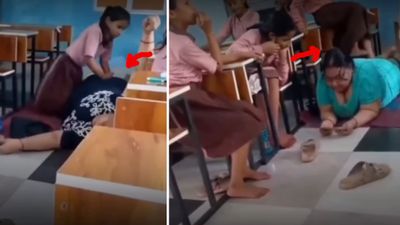 क्लासरूम बना स्पा सेंटर.. मासूम बच्चियों से महिला टीचर रोज करवाती थी मालिश, Video देख खौल जाएगा खून