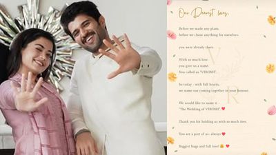 Rashmika Mandanna And Vijay Deverakonda Confirm Wedding, Call It ‘The Wedding of Virosh'