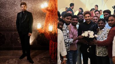 Allu Arjun Gesture For Fans At Allu Sirish-Nayanika Reddy Wedding Reception Will Make You Say 'Sach Mein Fire'
