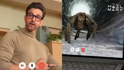 Hrithik Roshan Befriends Alien Rocky From Ryan Gosling’s Project Hail Mary, Jaadu Reacts Goes Viral