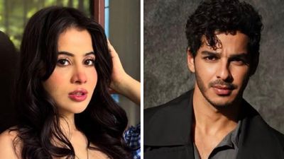 Uorfi Javed’s Recycled Bottle Cap Dress Draws Attention At An Event; Ishaan Khatter’s Reaction Goes Viral