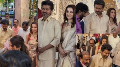 ഇനി ഒളിപ്പിക്കാൻ ഒന്നുമില്ല; പൊതുവേദിയിൽ ദമ്പതികളെപ്പോലെ വിജയിയും തൃഷയും, എല്ലാ ബഹുമാനവും പോയെന്ന് ആരാധകർ!