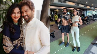 Allu Sneha Reddy: ஆத்தி.. அல்லு அர்ஜுன் மனைவியே சிக்ஸ் பேக் வச்சிருக்காரு போல.. டாப்ஸை தூக்கி செம போஸ்!