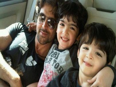Hrithik Roshan With Sons