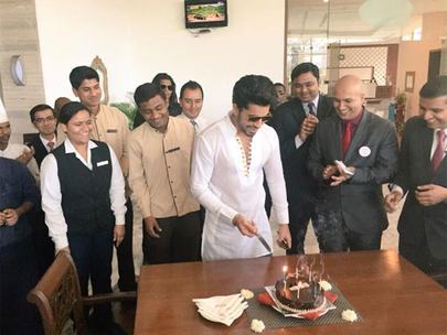 Gautam Gulati Celebrating Holi With GGians In Pune