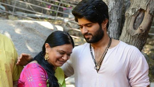Vijay Deverakonda with his mom