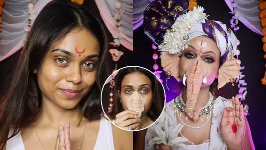 Delhi-Based MUA Trolled For Lord Ganesh Transformation Video