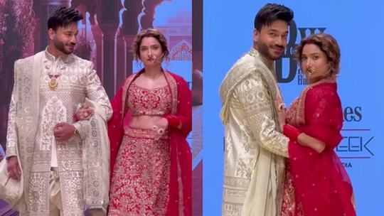 Ankita Lokhande-Vicky Jain Viral Ramp Walk Video