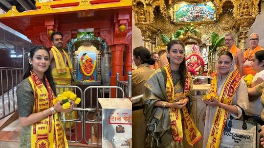 Isha Malviya Seeks Blessings at Siddhivinayak Temple