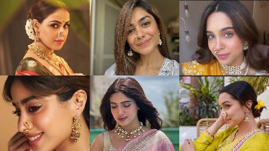 Bollywood Actresses Who Nailed Maharashtrian Nose Pins