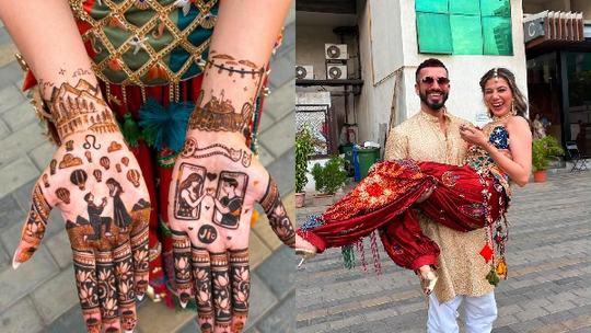 Bigg Boss OTT 2 Fame Palak Purswani s Bridal Mehendi