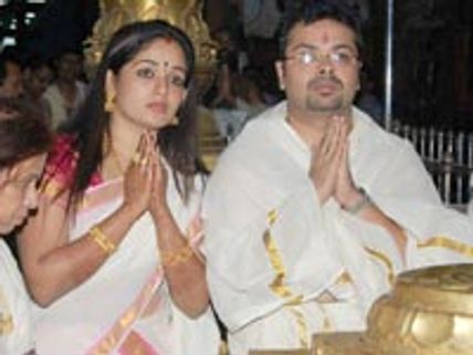 Kavya and Nishal at Guruvayur