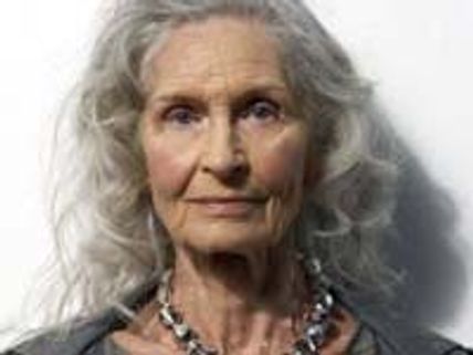 Daphne Selfe enjoying modelling at 80