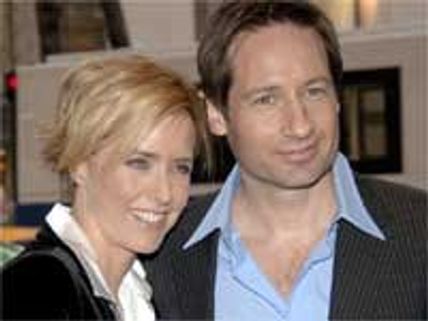 Duchovny, Leoni to save marriage for kids