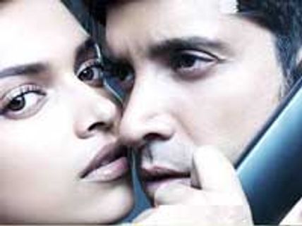 Deepika and Farhan in a private jet