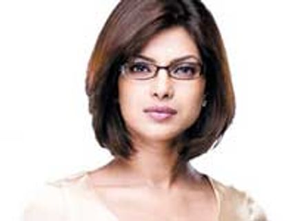 Priyanka with Benjamin Button's make-up artiste