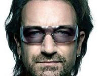 Bono has tea with Russian President Dmitry Medvedev