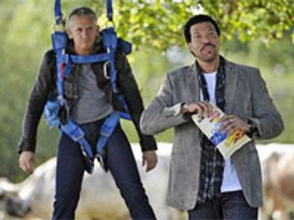 Lionel Richie, Gary Lineker's stunt in Walkers ad