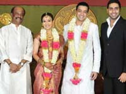 Celebrity couples attend Soundarya-Ashwin wedding