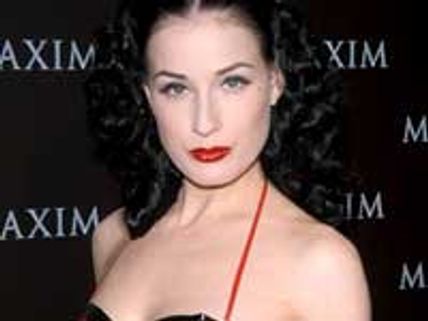 Dita Von Teese’s offensive cleavage censored