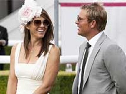 Shane Warne's secret rendezvous with Liz Hurley in LA